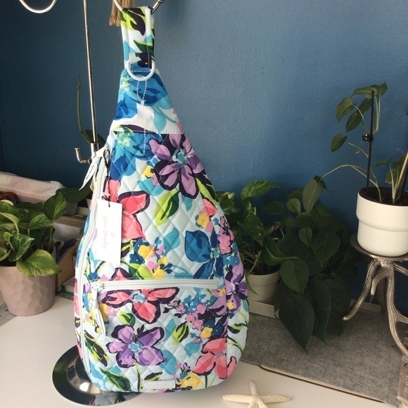 Vera Bradley Marian Floral Essential Sling Backpack display picture 3